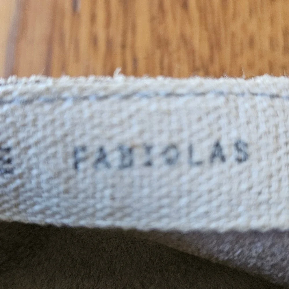 Fabiolas‎ Espadrilles Women's Slip On Shoes Size 39/US 8.5 Gray Suede Leather